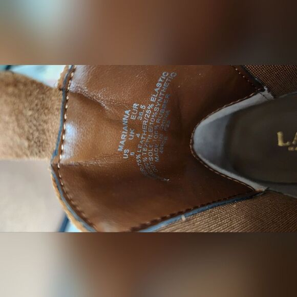 Lauren Ralph Lauren Marianna Water Repellent Suede Booties Women's Size 6 - Picture 5 of 10